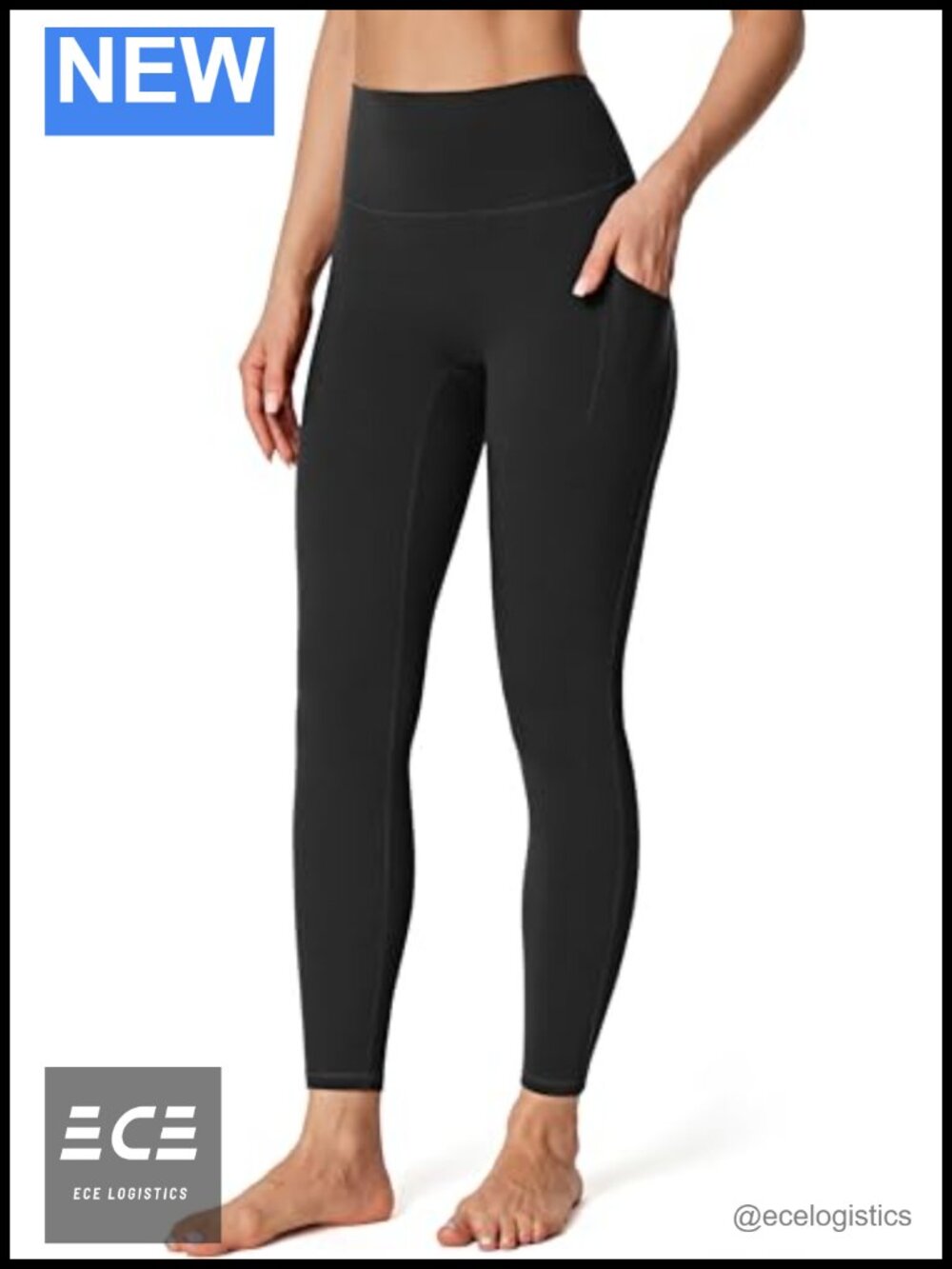 IUGA No Front Seam Leggings with Pockets Buttery Soft Tummy Control High Waist